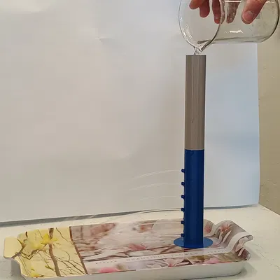 Ống trụ mô phỏng thí nghiệm áp suất thủy tĩnh (hydrostatic pressure)