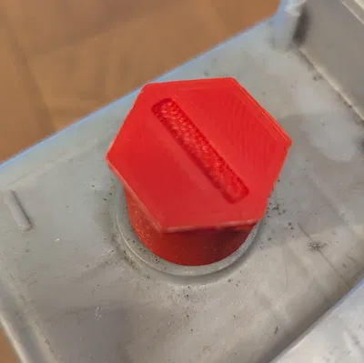 Nắp đậy cực bình ắc quy 12V (+/-) - Có sẵn file .f3d/.step #0021