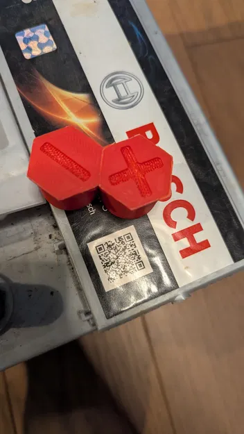 Nắp đậy cực bình ắc quy 12V (+/-) - Có sẵn file .f3d/.step #0021 - Image 3