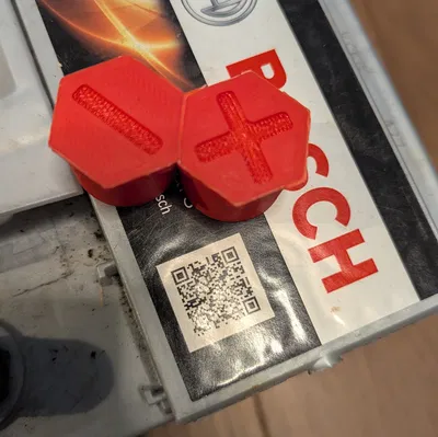 Nắp đậy cực bình ắc quy 12V (+/-) - Có sẵn file .f3d/.step #0021