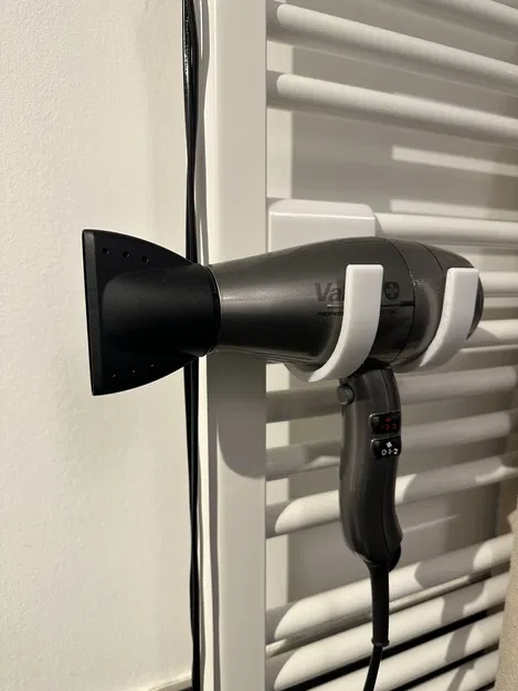 Móc Treo Máy Sấy Tóc Cho Thanh Sưởi Khăn Tắm 25 mm - Image 1