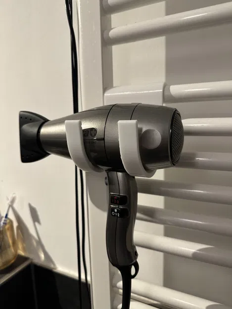 Móc Treo Máy Sấy Tóc Cho Thanh Sưởi Khăn Tắm 25 mm - Image 2