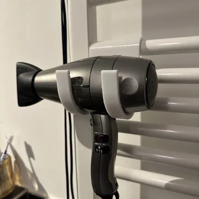 Móc Treo Máy Sấy Tóc Cho Thanh Sưởi Khăn Tắm 25 mm