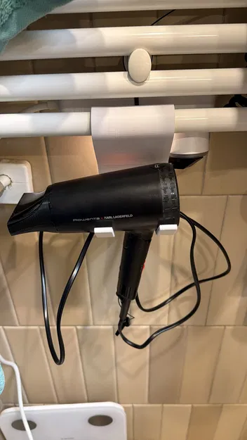 Giá treo máy sấy tóc cho thanh sưởi khăn 27.5 mm - Image 1