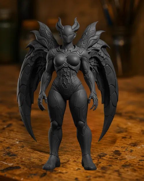 Mô hình Nữ hoàng Quỷ Dark Demon Queen 3D - Thiết kế đầy huyền bí - Image 1