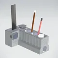 Khay đựng bút phong cách khối động cơ xe độc đáo (3D Model) - Thumbnail 1