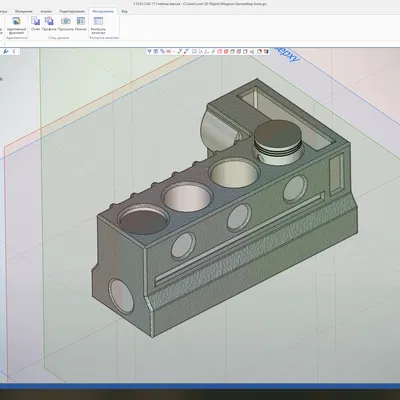 Khay đựng bút phong cách khối động cơ xe độc đáo (3D Model)