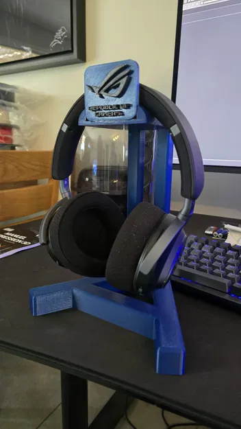 Giá treo tai nghe ASUS ROG (Headphone Stand) in 3D cực gọn gàng - Image 1