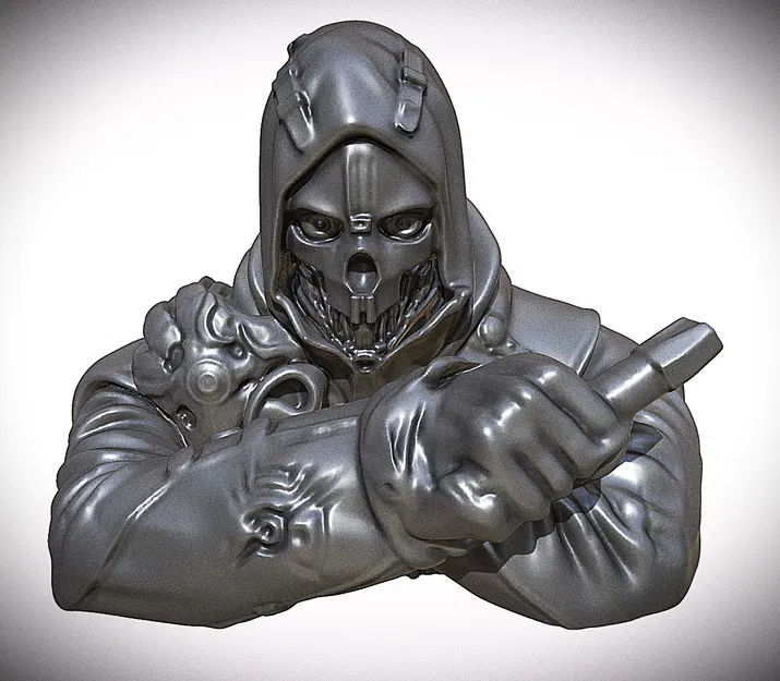 Mô hình tượng Corvo Attano trong Dishonored - File 3D sắc nét - Image 1