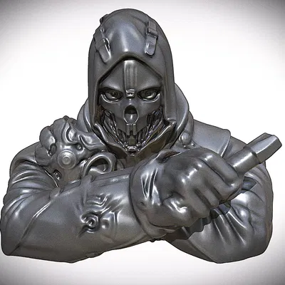 Mô hình tượng Corvo Attano trong Dishonored - File 3D sắc nét