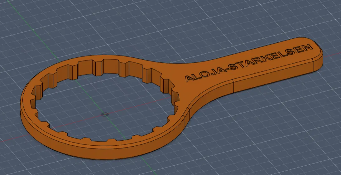 Cờ-lê 3D mở lõi lọc nước 18 chấu 124mm bền bỉ - Image 1