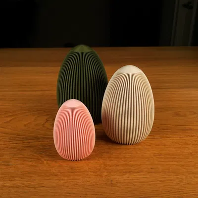 Trứng Phục Sinh Decor Hiện Đại - Kiểu Gân Nổi