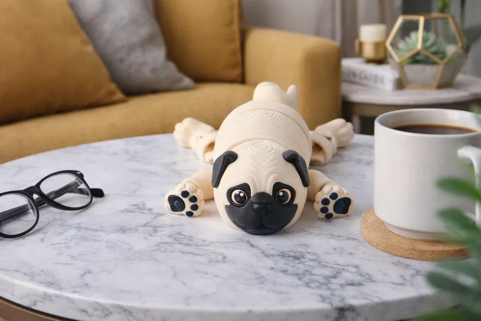Pug Flexi Toy - Chú Cún Khớp Nối Đáng Yêu - Image 1