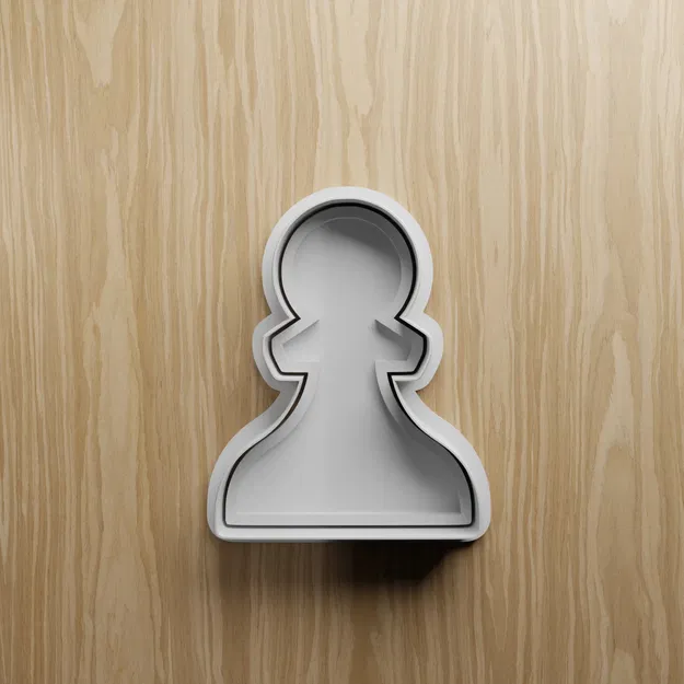 Bộ Khuôn Cắt Bánh Quy Cờ Vua 6 Món (STL) – Vua, Hậu, Xe, Tượng, Mã, Tốt - Image 3