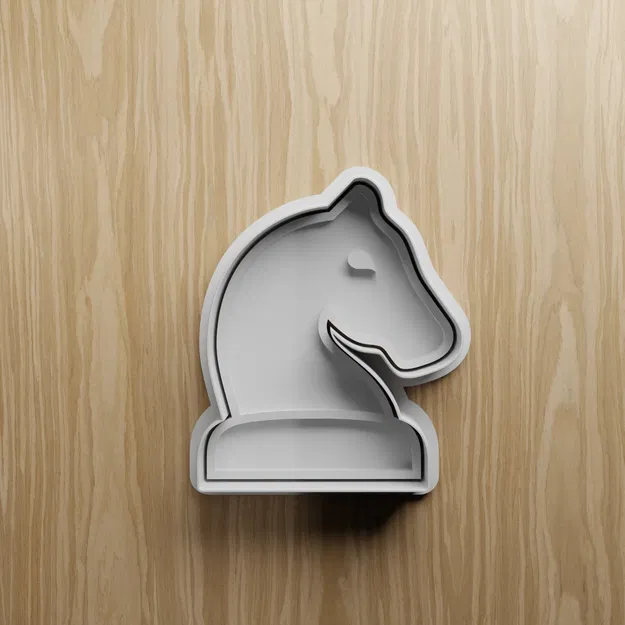 Bộ Khuôn Cắt Bánh Quy Cờ Vua 6 Món (STL) – Vua, Hậu, Xe, Tượng, Mã, Tốt - Image 5