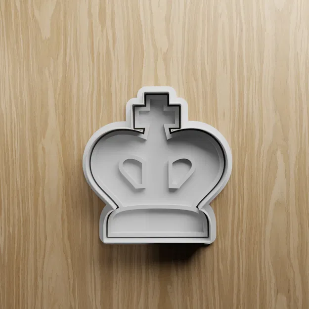 Bộ Khuôn Cắt Bánh Quy Cờ Vua 6 Món (STL) – Vua, Hậu, Xe, Tượng, Mã, Tốt - Image 6