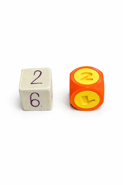 Khối lập phương giáo dục kèm số và ký hiệu toán học - Dự án học đường - Image 3