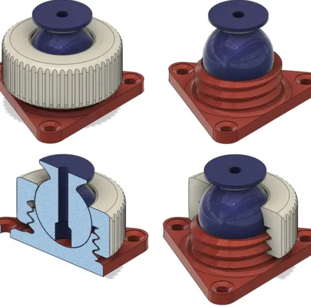 Mô hình khớp nối xoay 360 độ (Hinge 360°) cho dự án DIY - Image 1