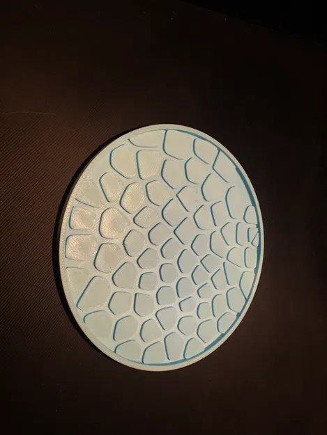 Miếng lót ly họa tiết Voronoi in 3D trang trí bàn trà độc đáo - Image 1