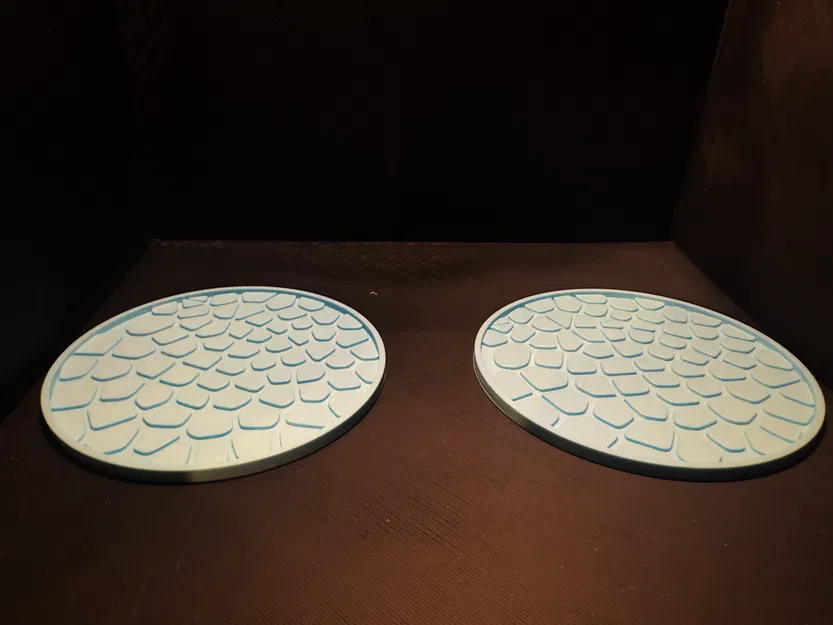 Miếng lót ly họa tiết Voronoi in 3D trang trí bàn trà độc đáo - Image 2