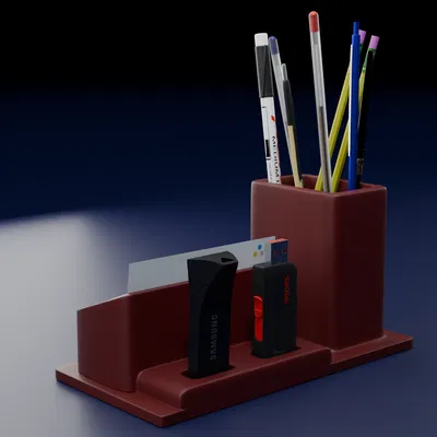 Khay Đựng Bút, Danh Thiếp và USB Đa Năng Cho Bàn Làm Việc