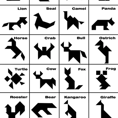 Bộ xếp hình Tangram (Tangram puzzle)