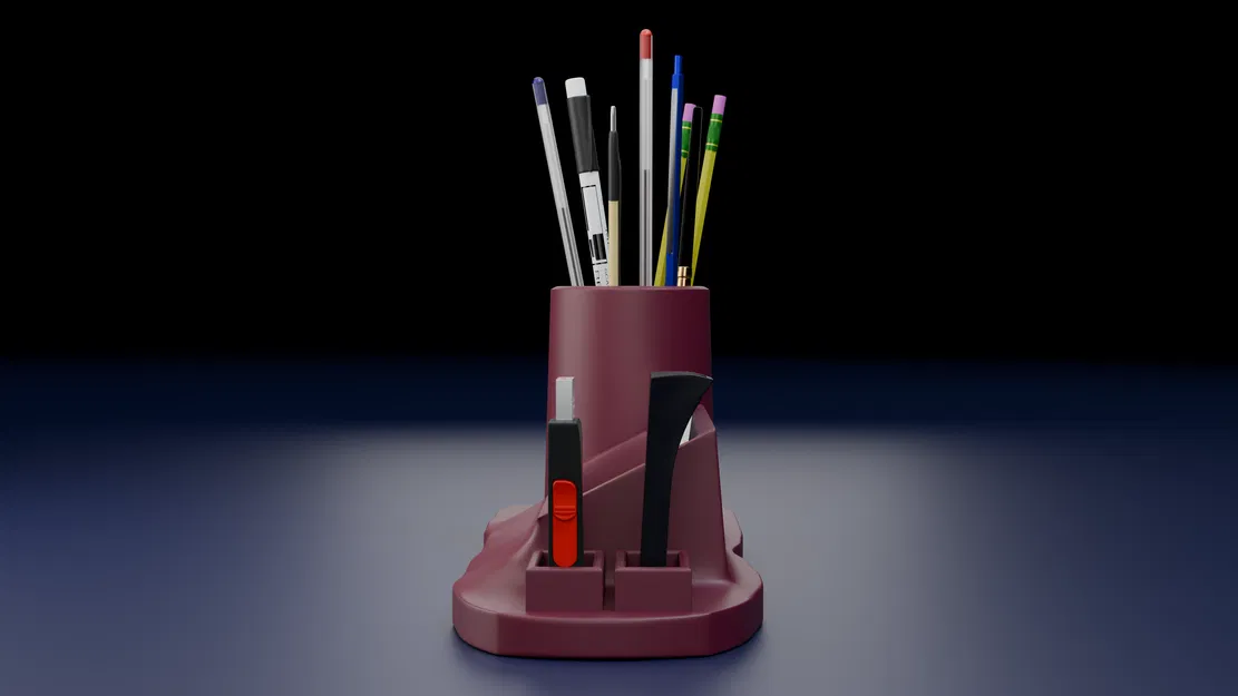 Khay 3D để bàn: Đựng bút, danh thiếp và USB cực kỳ ngăn nắp - Image 3