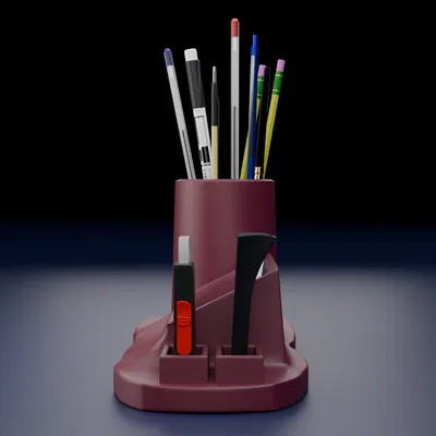 Khay 3D để bàn: Đựng bút, danh thiếp và USB cực kỳ ngăn nắp