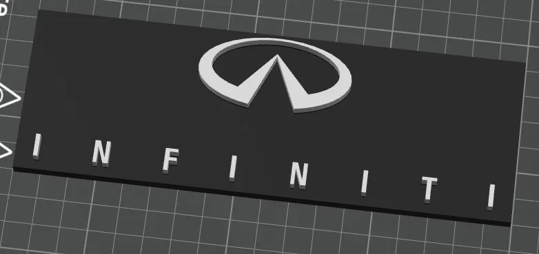 Logo Infiniti in 3D: Mẫu decor đẳng cấp cho văn phòng và garage - Image 1