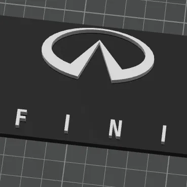 Logo Infiniti in 3D: Mẫu decor đẳng cấp cho văn phòng và garage