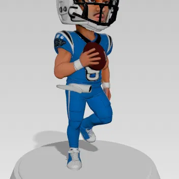 Mô hình 3D nhân vật Bryce Young ấn tượng dành cho người hâm mộ