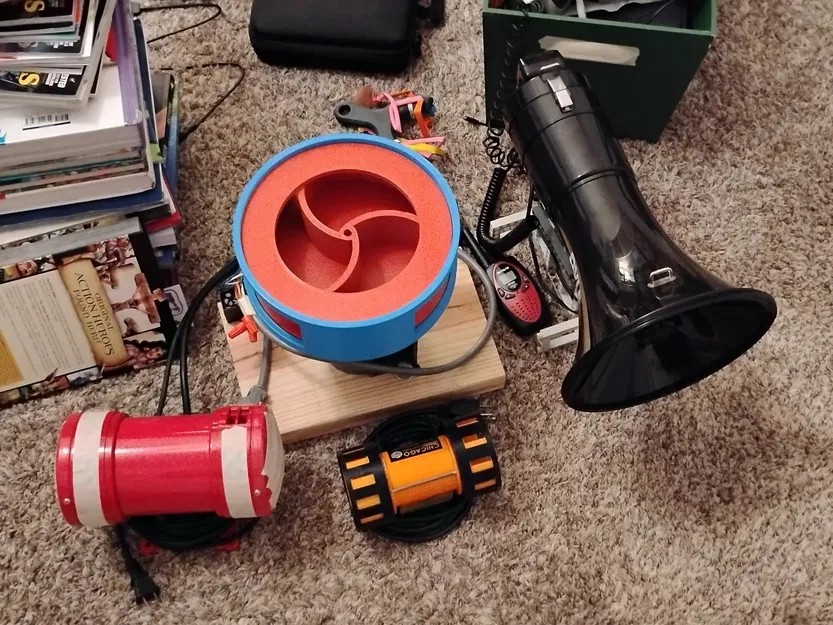 Mô hình còi hú 3 cổng phong cách Đức (Tieftonsirene) - Image 5