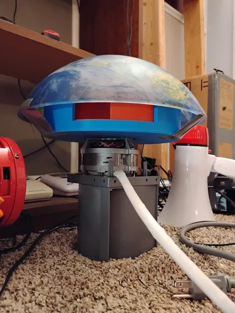 Mô hình còi hú 3 cổng phong cách Đức (Tieftonsirene) - Image 6