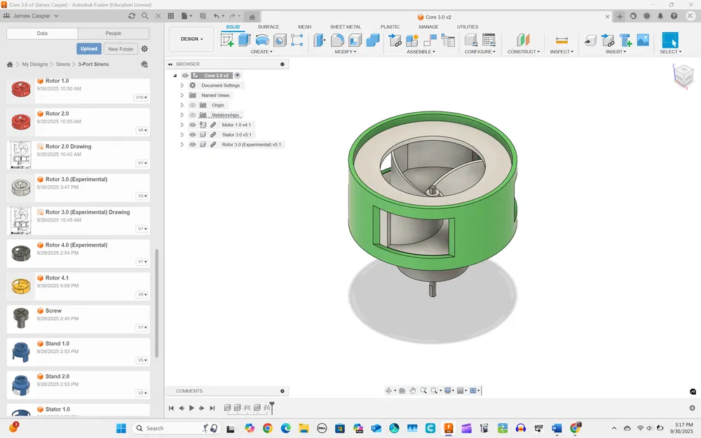 Mô hình còi hú 3 cổng phong cách Đức (Tieftonsirene) - Image 12