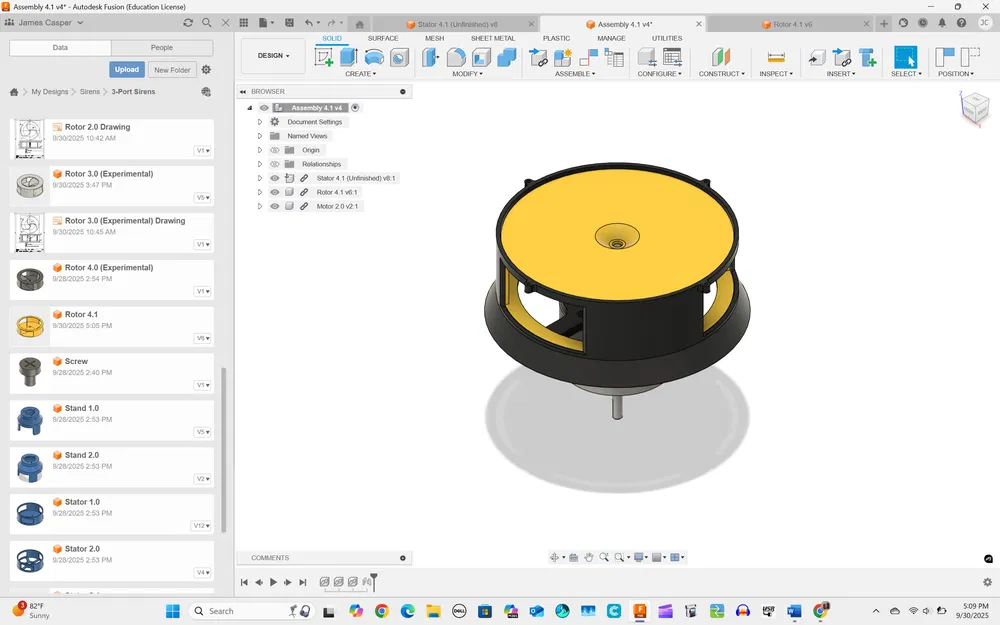 Mô hình còi hú 3 cổng phong cách Đức (Tieftonsirene) - Image 13