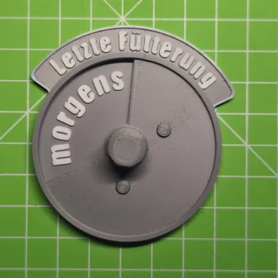 Dụng cụ theo dõi giờ ăn cho chó mèo - Nam châm xoay gắn tủ lạnh