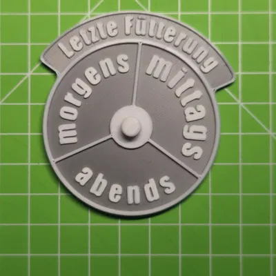 Dụng cụ theo dõi giờ ăn cho chó mèo - Nam châm xoay gắn tủ lạnh