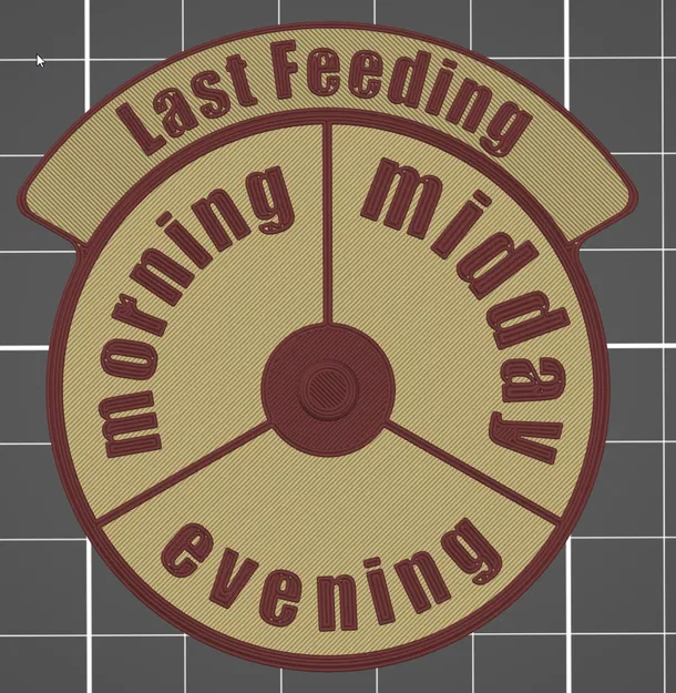 Dụng cụ theo dõi giờ ăn cho chó mèo - Nam châm xoay gắn tủ lạnh - Image 3