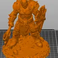 Bloodbound Realms – Orc – Chiến binh phá khiên (Miniature STL Dark Fantasy) - Thumbnail 5