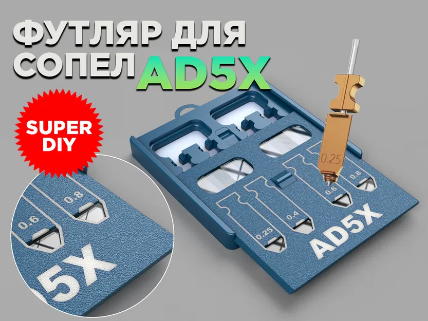 Hộp đựng vòi phun (Nozzle Case) cho AD5X - Image 1