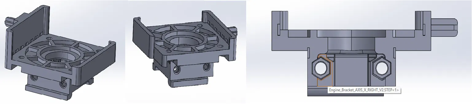Giá đỡ động cơ (Engine Bracket) cho trục X_Y máy in Flashforge AD5X - Image 1