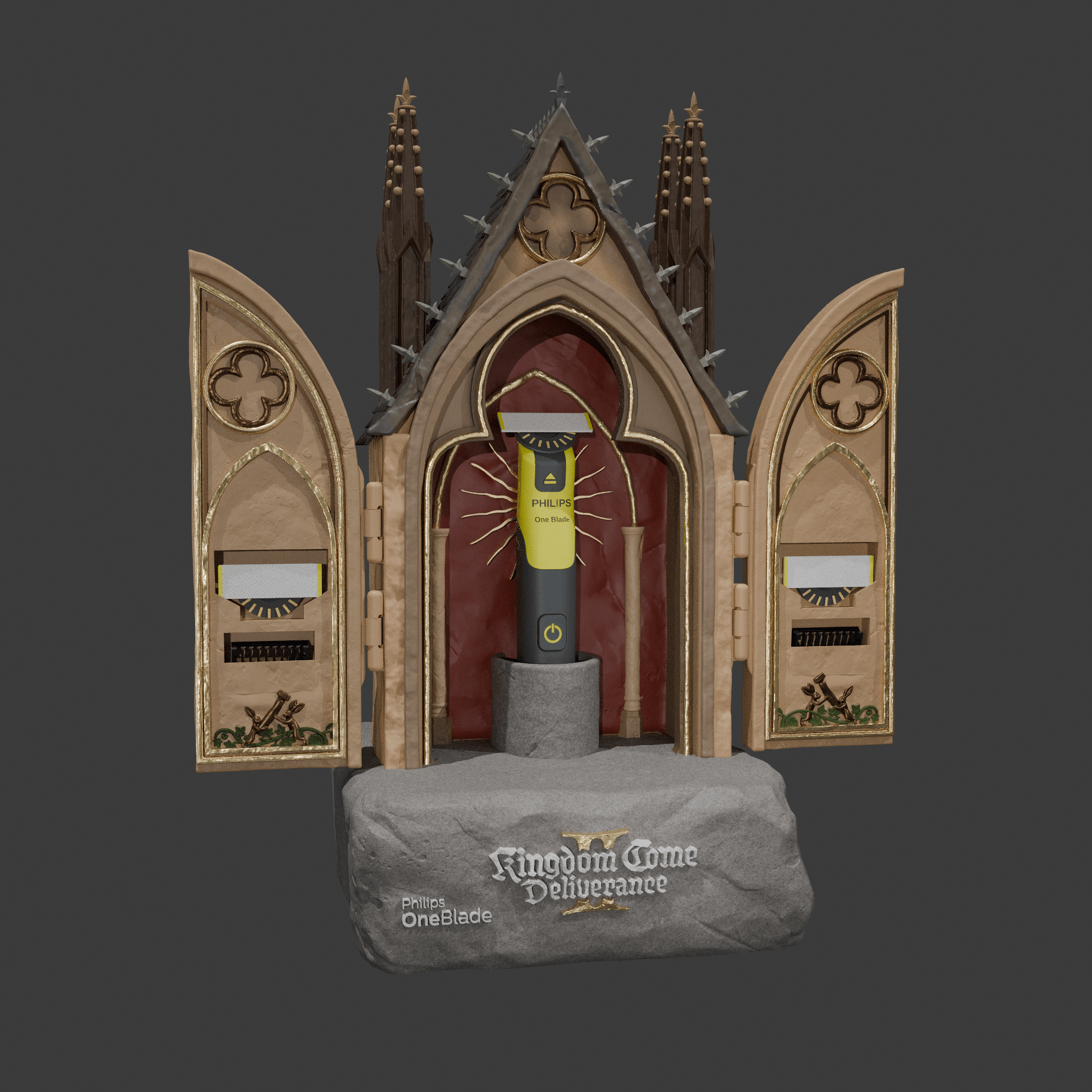 Giá đỡ và hộp đựng Philips OneBlade & KCD2