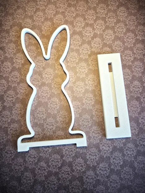 Chú Thỏ Phục Sinh Tối Giản / Trang Trí Bunny Dát Vàng - Image 2