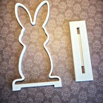 Chú Thỏ Phục Sinh Tối Giản / Trang Trí Bunny Dát Vàng