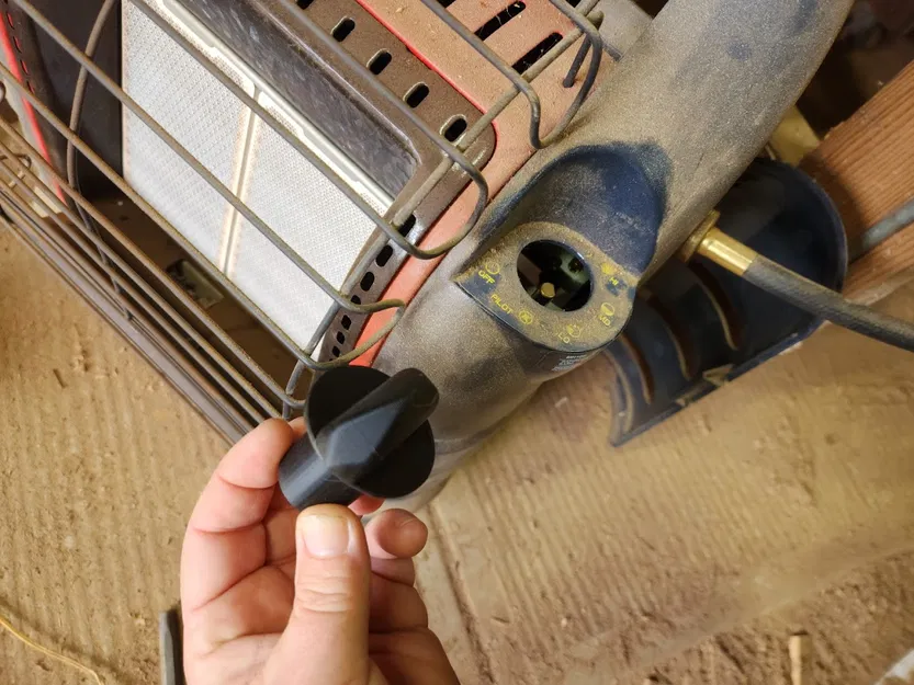 Núm xoay thay thế cho máy sưởi Big Buddy Heater - Hướng dẫn in 3D - Image 1