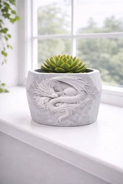 Chậu cây Rồng Ngủ (Dragon Planter) - Image 1