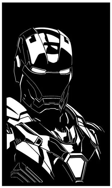 Tấm tranh treo tường Iron Man - Đồ trang trí in 3D độc đáo - Image 1