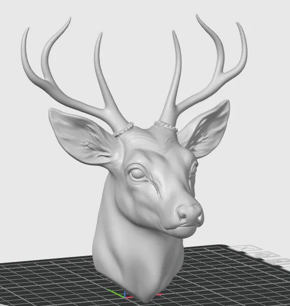 Mô hình đầu hươu treo tường trang trí 3D ấn tượng - Image 2