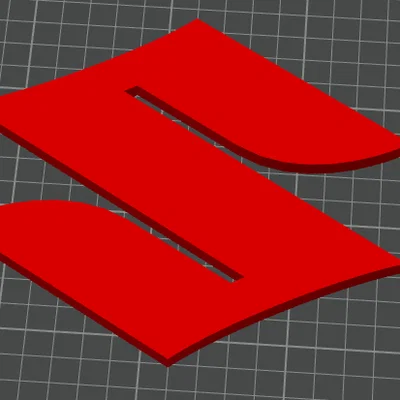 Mô hình logo Suzuki in 3D trang trí văn phòng và xưởng cơ khí