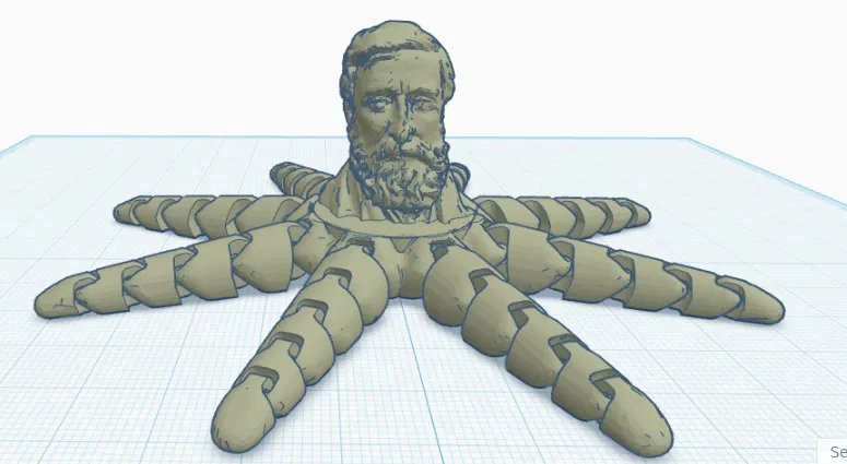 Mô hình 3D Henry Davidtapus - Bạch tuộc nghệ thuật độc đáo - Image 1